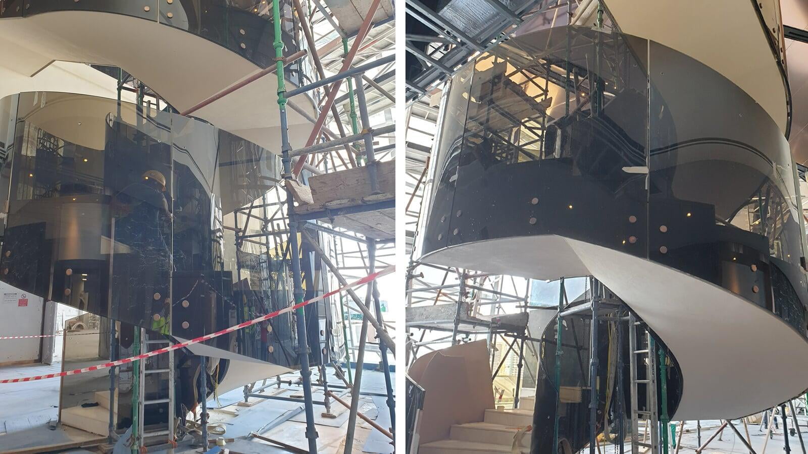 Curved Spiral Staricase Balustrade